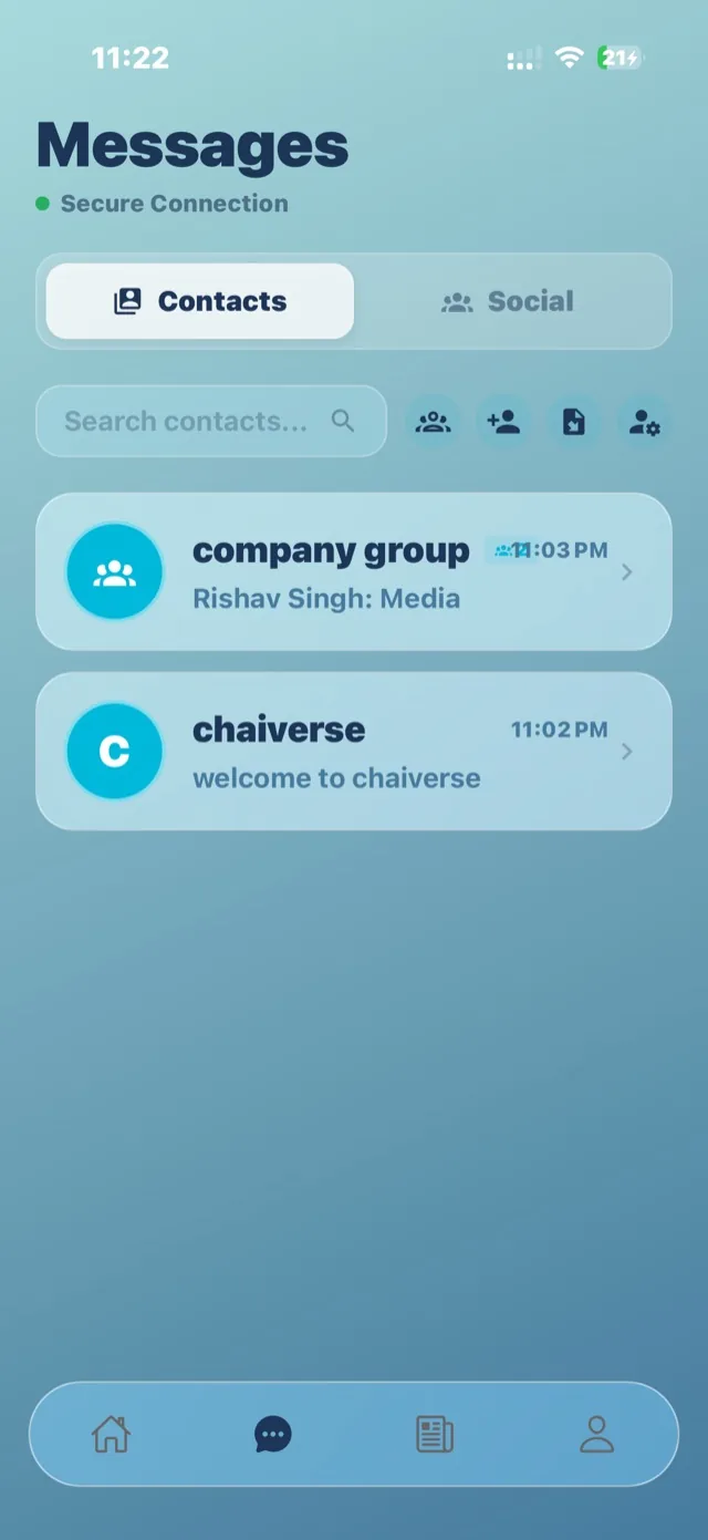 Chaiverse messages